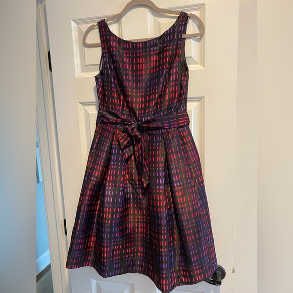 Size 4 multicolored dress with belt - Picture 2 of 4